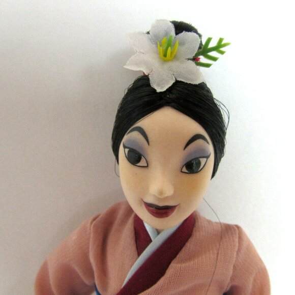 Disney Deagostini Figurines Mulan & Fa Zhou RARE Porcelain Warrior & Girl Dolls - Picture 13 of 16